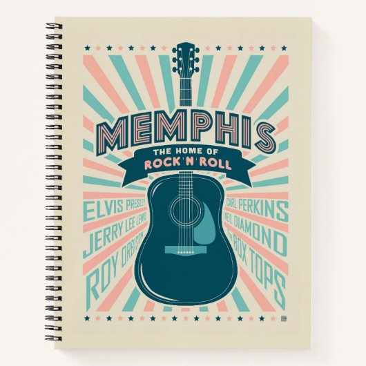 Memphis, TN: Gitaarserie | rock-'n-roll Notitieboek (Voorkant)