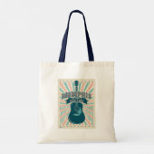 Memphis, TN: Gitaarserie | rock-'n-roll Tote Bag (Achterkant)