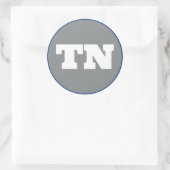 Memphis (TN) - grijs x wit x blauw Ronde Sticker (Tas)