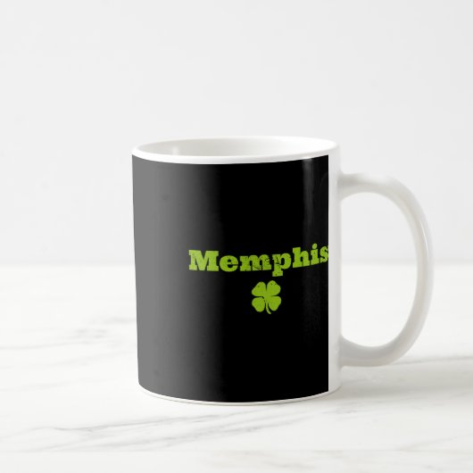 Memphis Tn Ierse trots Shamrock Beeld St Patricks Koffiemok (Rechts)