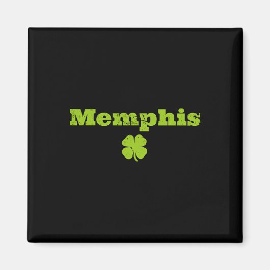 Memphis Tn Ierse trots Shamrock Beeld St Patricks  Magneet (Voorkant)