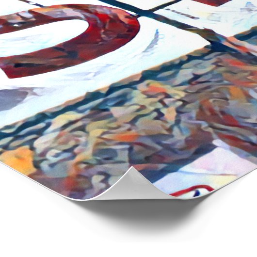 Memphis, TN Skateland schilderij Poster (Hoek)