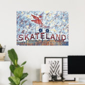 Memphis, TN Skateland schilderij Poster (Thuiskantoor)