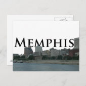 Memphis TN Skyline met Memphis the Sky Briefkaart (Voorkant / Achterkant)