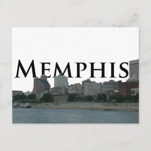 Memphis TN Skyline met Memphis the Sky Briefkaart