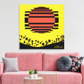 Memphis Tossed Bits Canvas Afdruk (Insitu (Woonkamer))