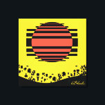 Memphis Tossed Bits Canvas Afdruk<br><div class="desc">Memphis Tossed Bits.  2026,  Ken Gage.  Digital art: abstract.</div>