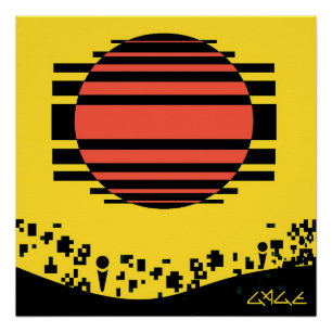 Memphis Tossed Bits Perfect Poster