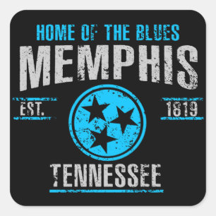 Memphis Vierkante Sticker