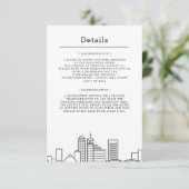 Memphis Wedding | Details gastsysteem Kaart (Staand voorkant)