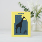 Memphis Zoo Tennessee  Giraffe Briefkaart (Staand voorkant)