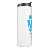 Men and Women Typography Icon Design Thermosbeker (Gedraaid links)