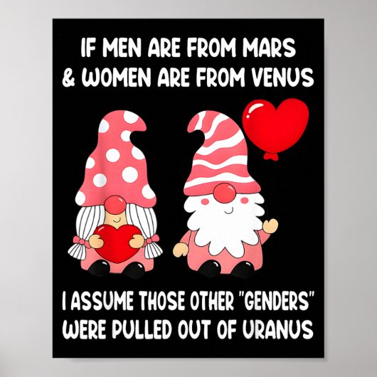 Men Are From Mars Women Are From Venus I Ume Those Poster (Voorkant)