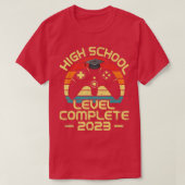 Men Boy Graduation High School Level Complete Gift T-shirt (Design voorkant)