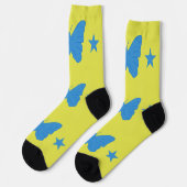 Men crew socks with flag of Bady Bassit, Brazil Sokken (Links)