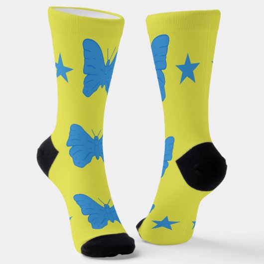 Men crew socks with flag of Bady Bassit, Brazil Sokken (Gebogen)