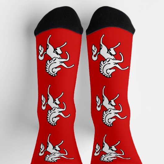 Men crew socks with flag of Kent, England Sokken (Top)