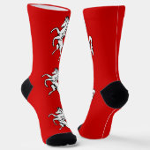 Men crew socks with flag of Kent, England Sokken (Gebogen)
