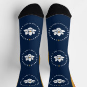 Men crew socks with flag of Mississippi, USA Sokken (Top)
