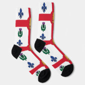 Men crew socks with flag of Montreal, Canada Sokken (Rechts)