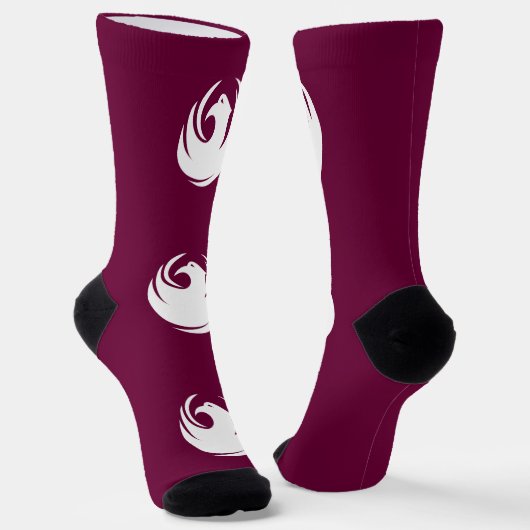 Men crew socks with flag of Phoenix City Sokken (Gebogen)