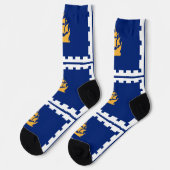 Men crew socks with flag of Quebec City Sokken (Links)