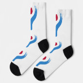 Men crew socks with flag of Seoul, South Korea  Sokken (Links)