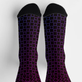 Men crew socks with Purple Black classic design Sokken (Top)