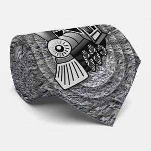 Men Designer Vintage Train Stropdas