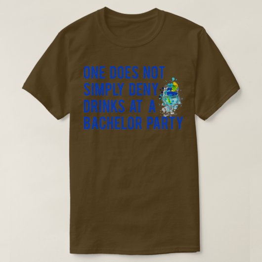 Men doet geen vrijgezellenfeest cadeau idee 2 t-shirt (Design voorkant)