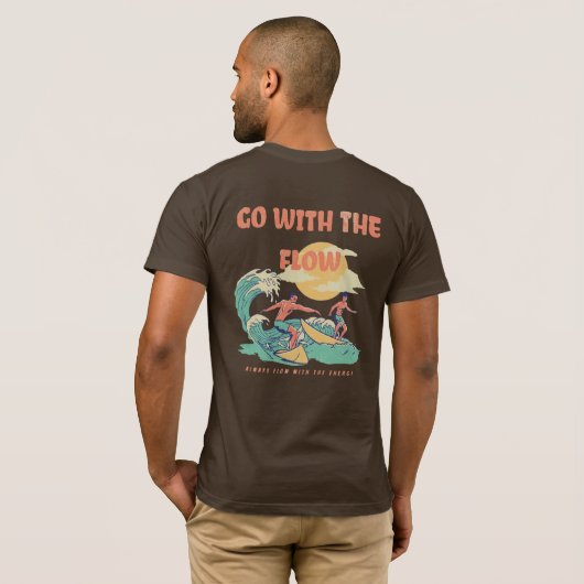 Men Energy Flow Lessons Learn T-Shirt (Achterkant volledig)