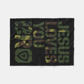 Men Jesus Loves You Bro Funny Christian Boy Godson Fleece Deken (Voorkant (Horizontaal))