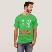 Men Justheip I Promise Horror skeleton Halloween b T-shirt (Voorkant volledig)