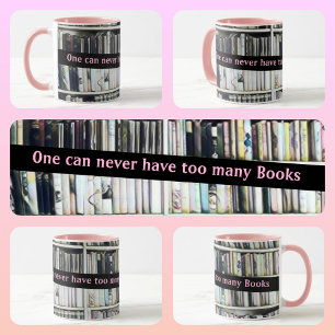Men kan nooit teveel boeken hebben Roze Mok