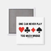 Men kan nooit teveel Brug (de Koekjes van de Kaart Magneet (Voorkant / Achterkant)