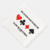 Men kan nooit teveel tijd spenderen het Spelen Bru Servet (Hoek)