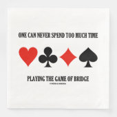 Men kan nooit teveel tijd spenderen het Spelen Bru Servet (Voorkant)