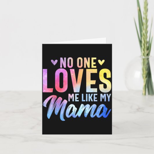 Men loves als mama - moederdag zoon en dochter kaart (Voorkant)