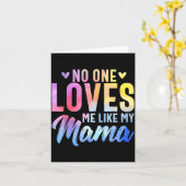 Men loves als mama - moederdag zoon en dochter kaart (Gele Bloem)