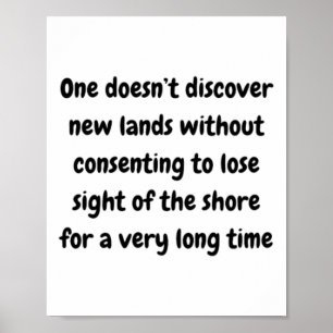 Men ontdekt geen nieuwe landen zonder toestemming poster