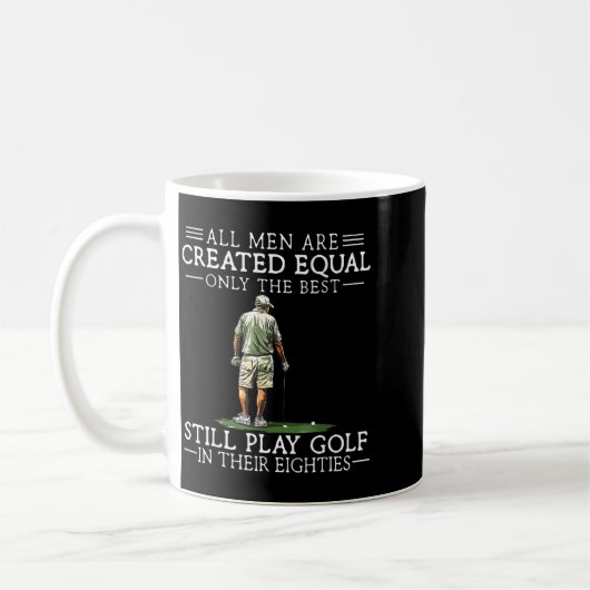 Men Play Golf Eighties Funny Golfer Golfing  Koffiemok (Links)