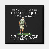 Men Play Golf Eighties Funny Golfer Golfing  Magneet (Voorkant)
