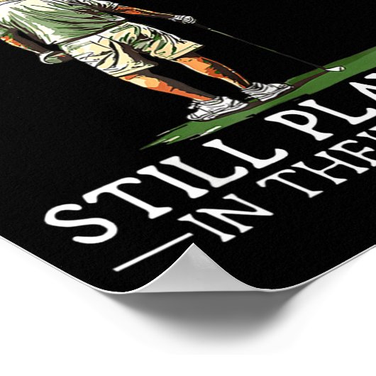 Men Play Golf Eighties Funny Golfer Golfing  Poster (Hoek)