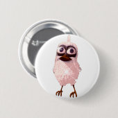 Men probeert weg te vliegen ronde button 5,7 cm (Voorkant /achterkant)