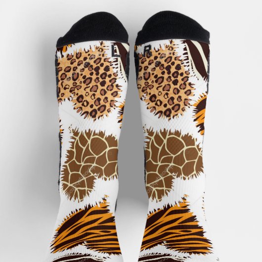 Men’s African Print Athletic Crew Socks Sokken (Top)
