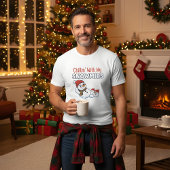 Men’s Christmas T-Shirt | Snowman Holiday Design