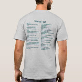 Men’s Defend Democracy T-Shirt, V2 T-shirt (Achterkant)