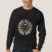 Men’s Graphic Sweatshirt Bold Cat Logo Street wear