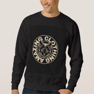 Men’s Graphic Sweatshirt Bold Cat Logo Street wear
