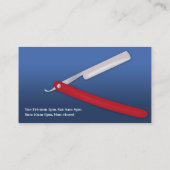 Men’s Haircut Barber Business Card Template Visitekaartje (Achterkant)